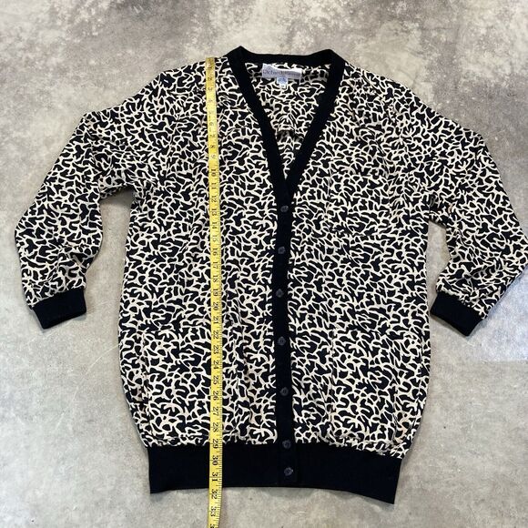 Richard Warren Top Women 12 Silk Printed Long Sleeve Pockets Button Up Vtg‎ - Picture 5 of 13